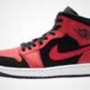 Air Jordan 1 Mid (schwarz / rot) Sneaker