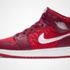 Air Jordan 1 Mid SE GS "Red Quilt"