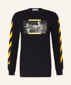 Off-White Longsleeve schwarz