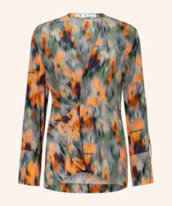 Off-White Seidenbluse orange
