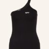 Off-White One-Shoulder-Top schwarz