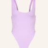 Stella Mccartney Swimwear Badeanzug Falabella violett