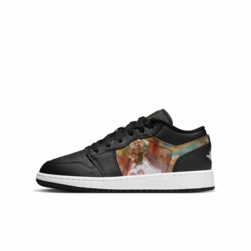 Air Jordan 1 Low Schuh für ältere Kinder - Schwarz