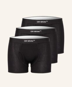 Off-White 3er-Pack Boxershorts schwarz
