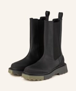 Off-White Chelsea-Boots schwarz