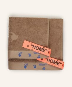 Off-White Home Set: Gästehandtuch Und Handtuch braun