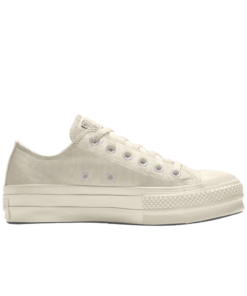 Custom Chuck Taylor All Star Lift Platform Embroidery By You White