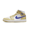 Jordan Air 1 Mid Damen - Damen, Lemon Wash/White/Lapis