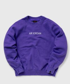 Jordan WMNS JORDAN AIR WORDMARK FLEECE CREW women Zippers Blue in Größe:XS