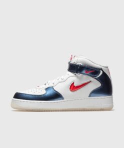 Nike AIR FORCE 1 MID QS "Independence Day" men High-& Midtop White in Größe:36,5