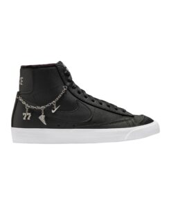 Nike Blazer MID 77 LX Damen Schwarz Silber F001