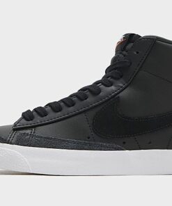 Nike Blazer Mid '77 Damen - Damen, Black/White/Total Orange/Black