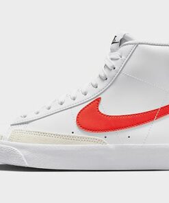 Nike Blazer Mid '77 Kinder, White/Coconut Milk/White/Picante Red