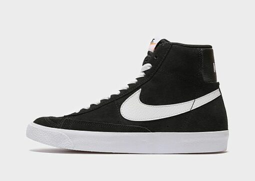 Nike Blazer Mid '77 Suede Kinder, Black/Total Orange/White