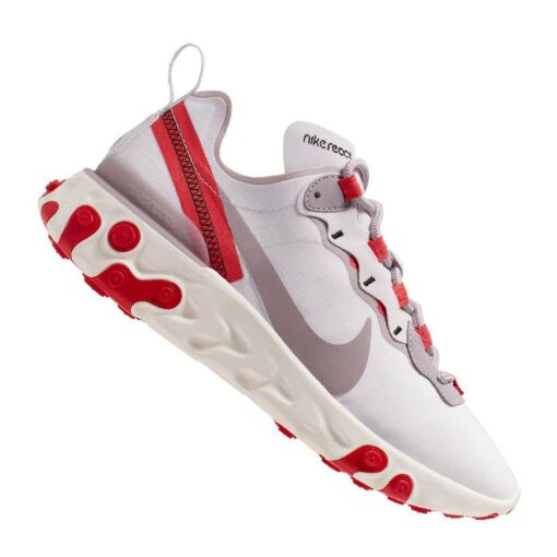 Nike React Element 55 Sneaker Damen Grau Rot F010