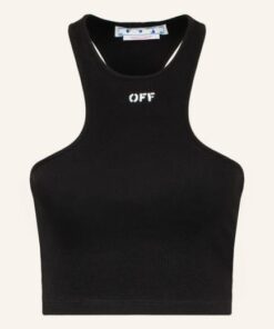 Off-White Cropped-Top schwarz