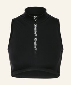 Off-White Cropped-Top schwarz