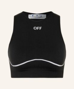 Off-White Cropped-Top schwarz