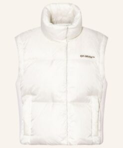 Off-White Daunenweste weiss