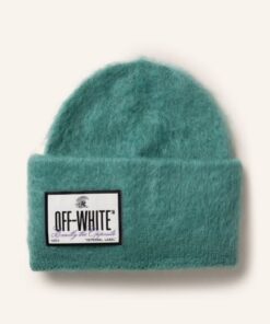 Off-White Mütze Mit Mohair blau