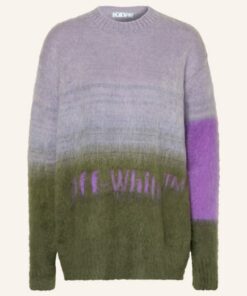 Off-White Pullover Mit Mohair gruen