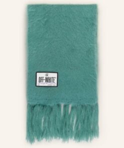 Off-White Schal Mit Mohair blau