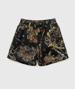 PATTA Chains Swim Shorts men Swimwear Black in Größe:M