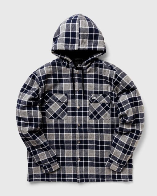 PATTA PLAID OVERSHIRT men Overshirts Blue in Größe:M