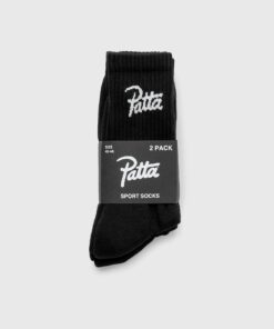 PATTA SPORTS SOCKS 2-PACK men Socks Black in Größe:EU 34-38