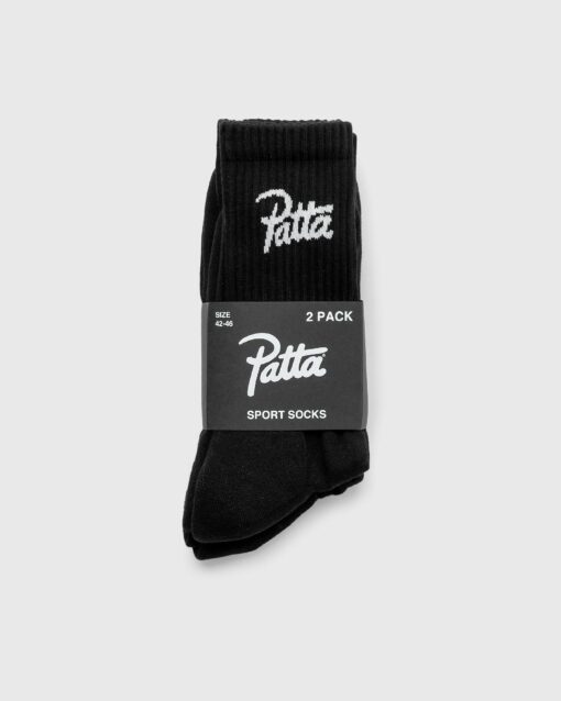 PATTA SPORTS SOCKS 2-PACK men Socks Black in Größe:EU 34-38