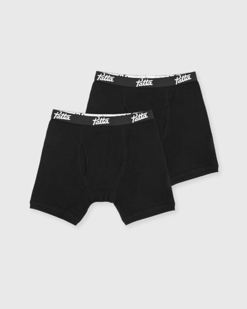 PATTA UNDERWEAR BOXER BRIEFS 2-PACK men Boxers & Briefs Black in Größe:M