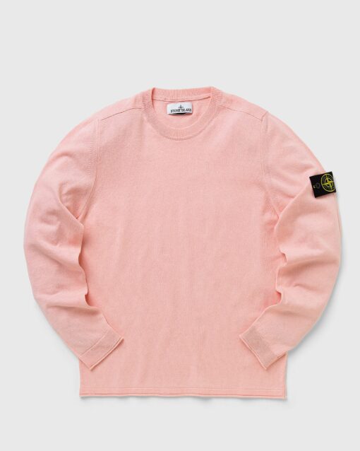 Stone Island Pullover Light Raw Hand Cotton men Sweatshirts Pink in Größe:S