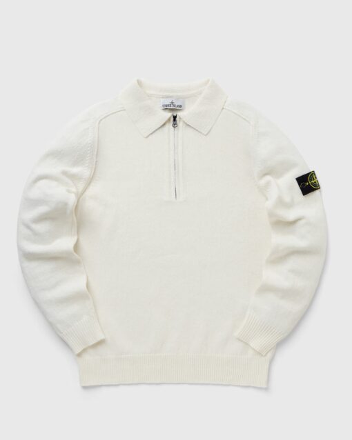 Stone Island Pullover Raw Hand Cotton men Half-Zips White in Größe:M