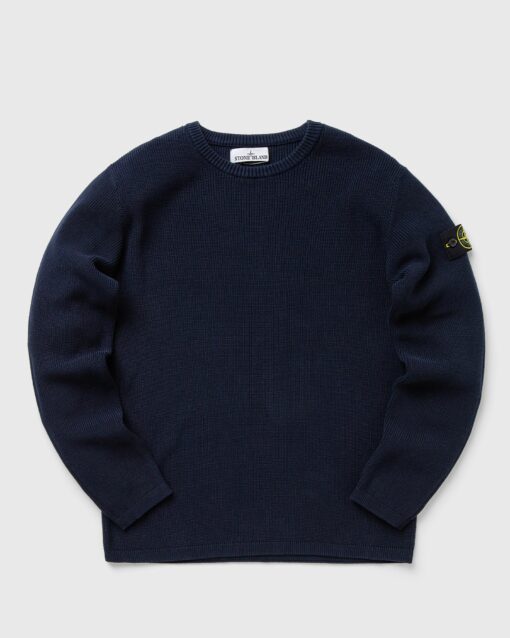 Stone Island Pullover Ribbed Soft Cotton men Sweatshirts Blue in Größe:S