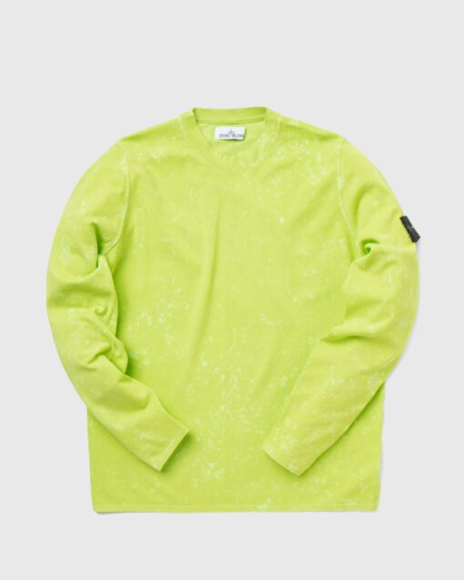 Stone Island Pure Cotton Knit Off-Dye OVD Treatment men Sweatshirts Yellow in Größe:M