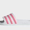 adidas Aqua adilette - Damen, Cloud White / Rose Tone / Cloud White