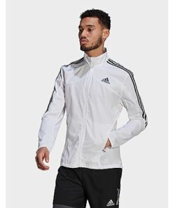 adidas Marathon 3-Streifen Jacke, White / Black