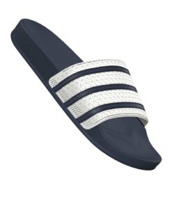 adidas Originals Adilette Badelatschen Weiss Blau