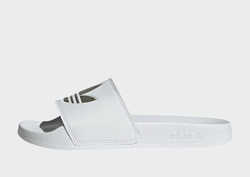 adidas Originals Lite adilette - Damen, Cloud White / Cloud White / Matte Silver