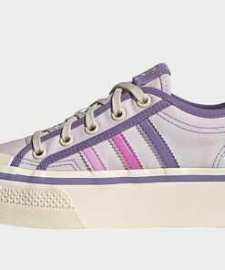 adidas Originals Nizza Platform Schuh, Almost Pink / Pulse Lilac / Wonder White