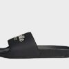 adidas Originals Shower adilette - Damen, Core Black / Wonder White / Core Black