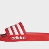 adidas Originals Shower adilette - Damen, Vivid Red / Cloud White / Vivid Red