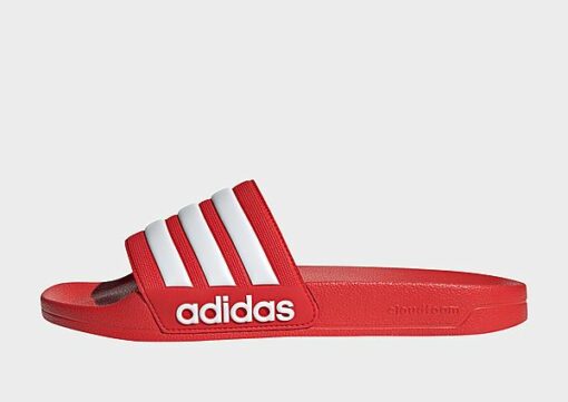 adidas Originals Shower adilette - Damen, Vivid Red / Cloud White / Vivid Red