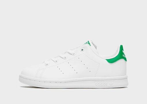 adidas Originals Stan Smith Kleinkinder, Cloud White / Cloud White / Green