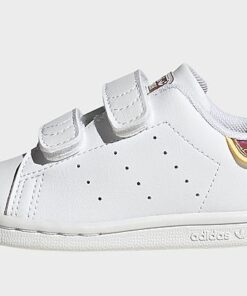 adidas Originals Stan Smith Schuh, Cloud White / Cloud White / Almost Yellow