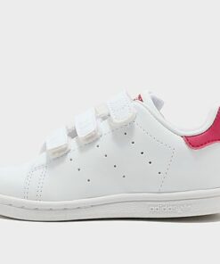 adidas Originals Stan Smith Schuh, Cloud White / Cloud White / Bold Pink