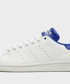 adidas Originals Stan Smith Schuh, Cloud White / Cloud White / Semi Lucid Blue