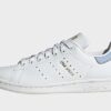 adidas Originals Stan Smith Schuh - Damen, Cloud White / Blue Dawn / Gold Metallic