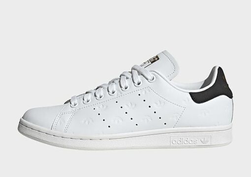 adidas Originals Stan Smith Shoes - Damen, Cloud White / Core Black / Gold Metallic