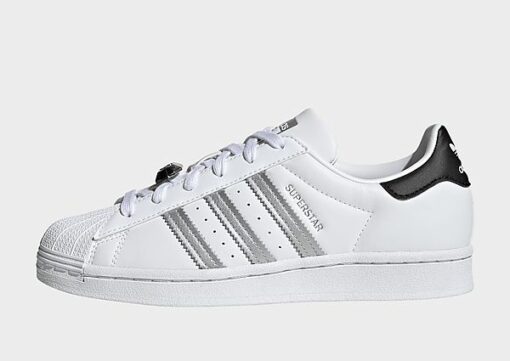 adidas Originals Superstar Schuh - Damen, Cloud White / Silver Metallic / Core Black